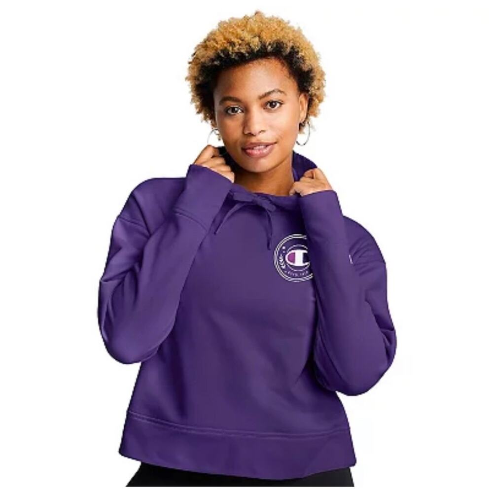 Champion Purple Long Sleeve Hoodie
